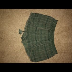 Green shorts